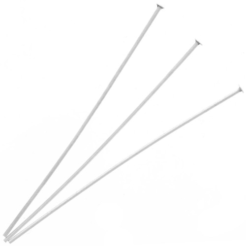 50x0,7mm Head pins - Antique fine silver veneer x20