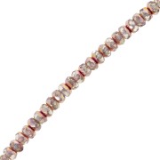 4x2.5mm Round faceted beads - Crystal Sunset x12.5cm|raw }}
