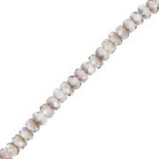 4x2.5mm Round faceted beads - Crystal Azzuro x12.5cm