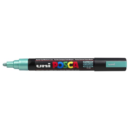 Posca marker 2.5mm medium bullet tip - Metallic green x1