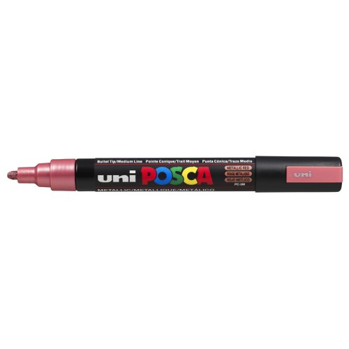 Posca marker 2.5mm medium bullet tip - Metallic red x1