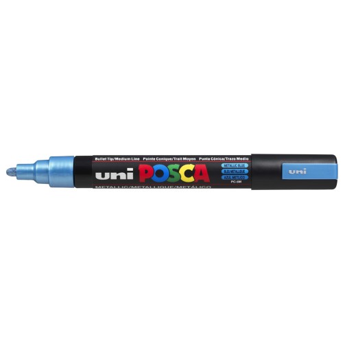 Posca marker 2.5mm medium bullet tip - Metallic blue x1