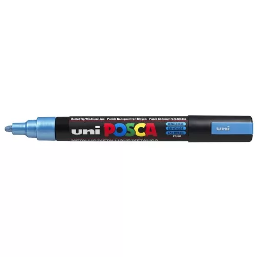 Posca marker 2.5mm medium bullet tip - Metallic blue x1