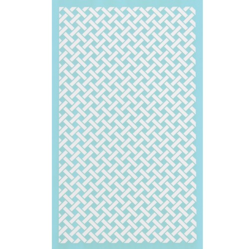 80x140mm Silk Screen for polymer clay - Wicker weave pattern x1