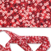 Bias ribbon Liberty Mitsi Valeria Fraise des bois x1m