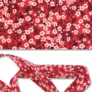 Bias ribbon Liberty Mitsi Valeria Fraise des bois x1m