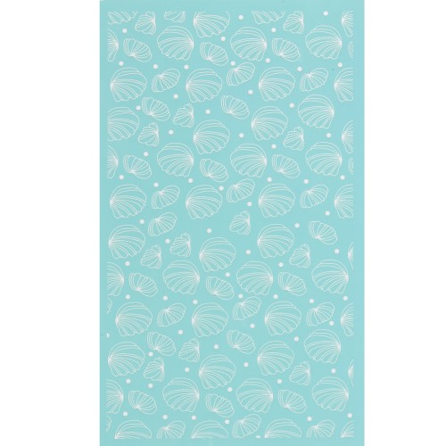 80x140mm Silk Screen for polymer clay - Seashell pattern 1 x1