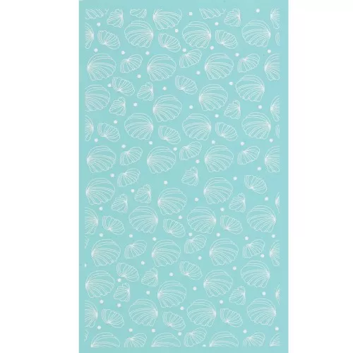 80x140mm Silk Screen for polymer clay - Seashell pattern 1 x1
