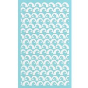 80x140mm Silk Screen for polymer clay - Wave pattern x1|raw }}