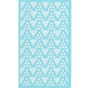 80x140mm Silk Screen for polymer clay - Triangle pattern x1