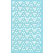 80x140mm Silk Screen for polymer clay - Triangle pattern x1