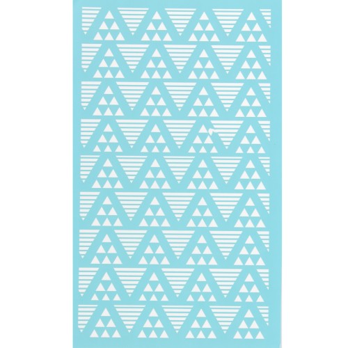 80x140mm Silk Screen for polymer clay - Triangle pattern x1