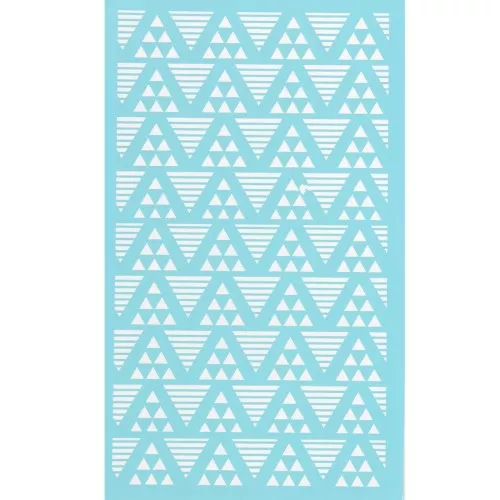 80x140mm Silk Screen for polymer clay - Triangle pattern x1