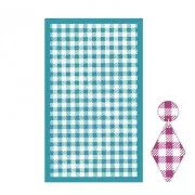 80x140mm Silk Screen for polymer clay - Vichy pattern small x1