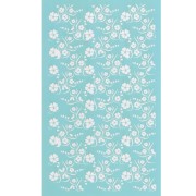 80x140mm Silk Screen for polymer clay - Island flower pattern x1|raw }}