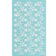80x140mm Silk Screen for polymer clay - Island flower pattern x1