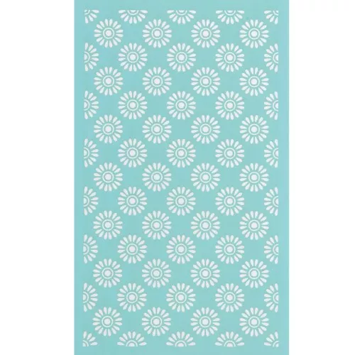 80x140mm Silk Screen for polymer clay - Daisies x1