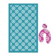 80x140mm Silk Screen for polymer clay - Daisies x1