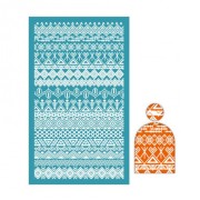 80x140mm Silk Screen for polymer clay - Ethnic pattern 1 x1