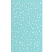 80x140mm Silk Screen for polymer clay - Small feather pattern x1