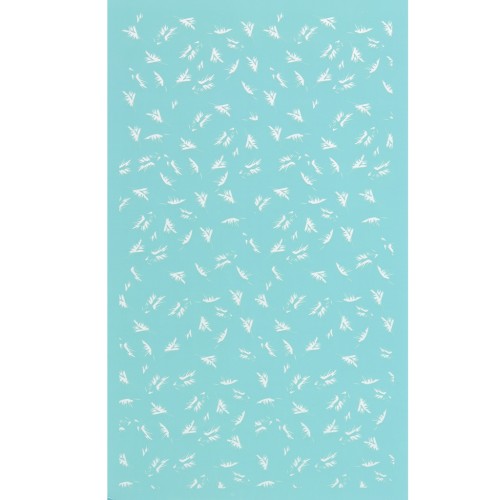 80x140mm Silk Screen for polymer clay - Small feather pattern x1