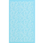 80x140mm Silk Screen for polymer clay - Wave pattern 1 x1