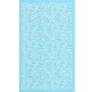 80x140mm Silk Screen for polymer clay - Wave pattern 1 x1