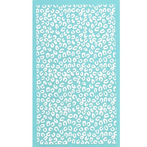 80x140mm Silk Screen for polymer clay - Leopard pattern x1