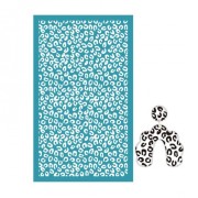80x140mm Silk Screen for polymer clay - Leopard pattern x1