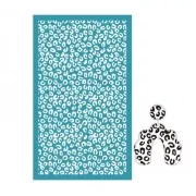 80x140mm Silk Screen for polymer clay - Leopard pattern x1