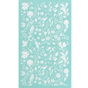 80x140mm Silk Screen for polymer clay - Floral pattern 1 x1|raw }}