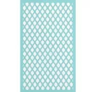 80x140mm Silk Screen for polymer clay - Oriental pattern x1