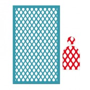 80x140mm Silk Screen for polymer clay - Oriental pattern x1