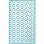 80x140mm Silk Screen for polymer clay - Half orange pattern x1