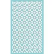 80x140mm Silk Screen for polymer clay - Half orange pattern x1