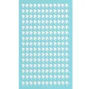 80x140mm Silk Screen for polymer clay - Houndstooth pattern x1