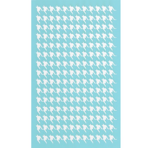 80x140mm Silk Screen for polymer clay - Houndstooth pattern x1