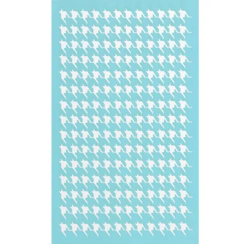 80x140mm Silk Screen for polymer clay - Houndstooth pattern x1