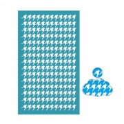 80x140mm Silk Screen for polymer clay - Houndstooth pattern x1
