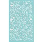 80x140mm Silk Screen for polymer clay - Floral pattern 2 x1