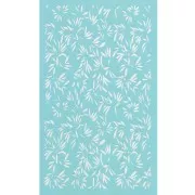 80x140mm Silk Screen for polymer clay - Bamboo leaf pattern x1