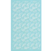 80x140mm Silk Screen for polymer clay - Palm leaf pattern x1|raw }}