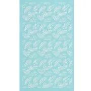 80x140mm Silk Screen for polymer clay - Palm leaf pattern x1