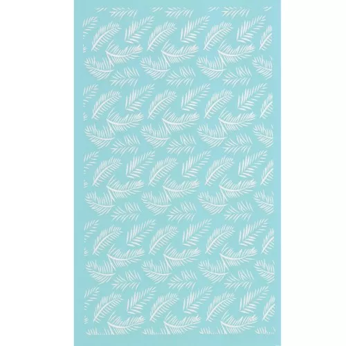 80x140mm Silk Screen for polymer clay - Palm leaf pattern x1