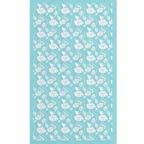 80x140mm Silk Screen for polymer clay - Flower pattern x1