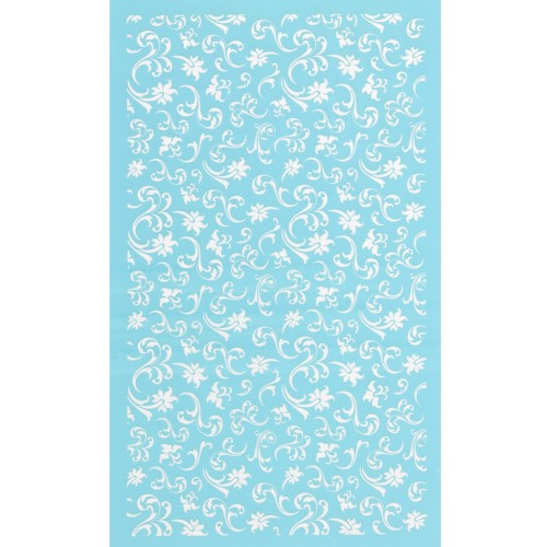 80x140mm Silk Screen for polymer clay - arabesque pattern x1