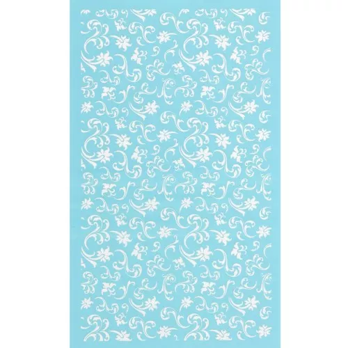 80x140mm Silk Screen for polymer clay - arabesque pattern x1