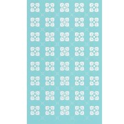 80x140mm Silk Screen for polymer clay - Cement tile pattern x1