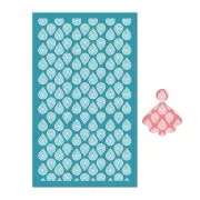 80x140mm Silk Screen for polymer clay - Drop pattern x1
