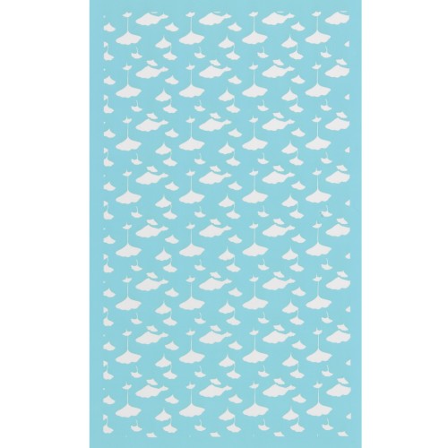 80x140mm Silk Screen for polymer clay - Ginkgo leaf pattern x1